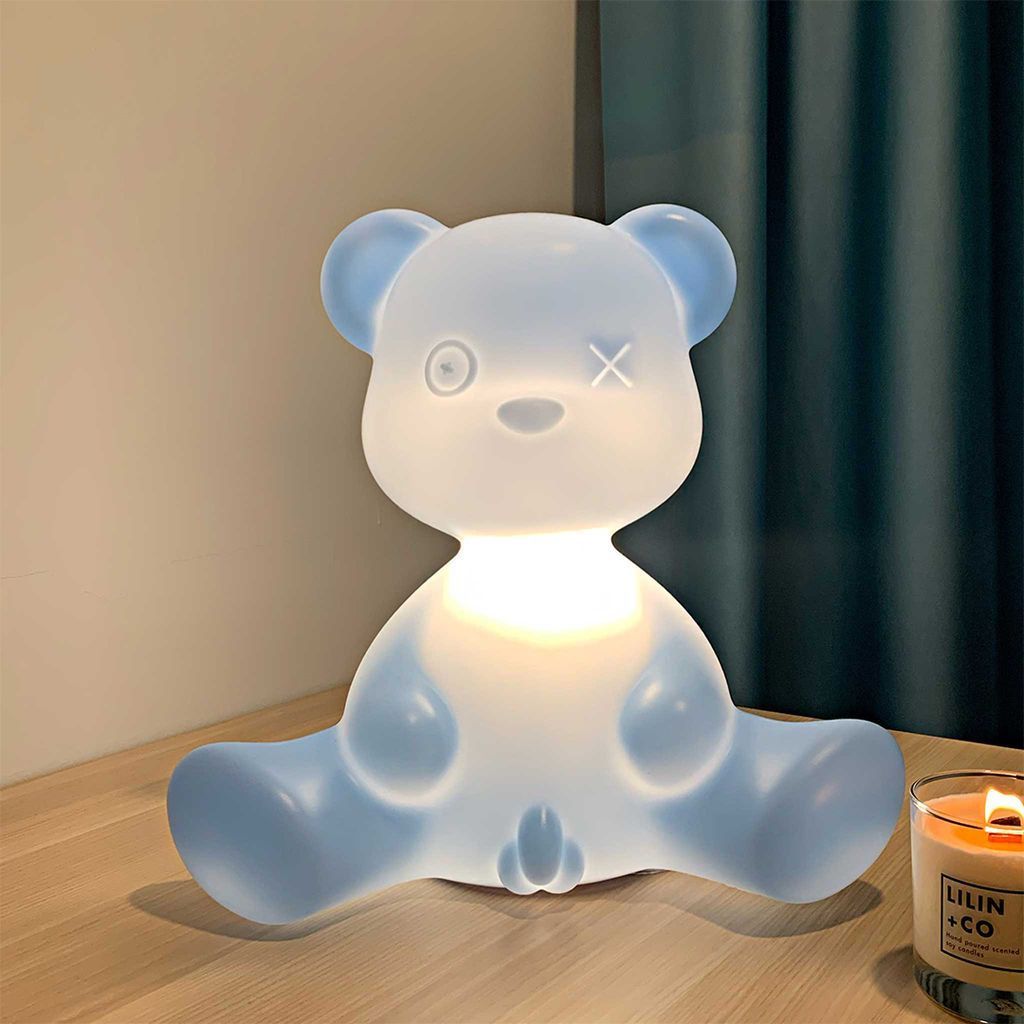 Qeeboo Lampe de table en peluche avec câble, vert clair