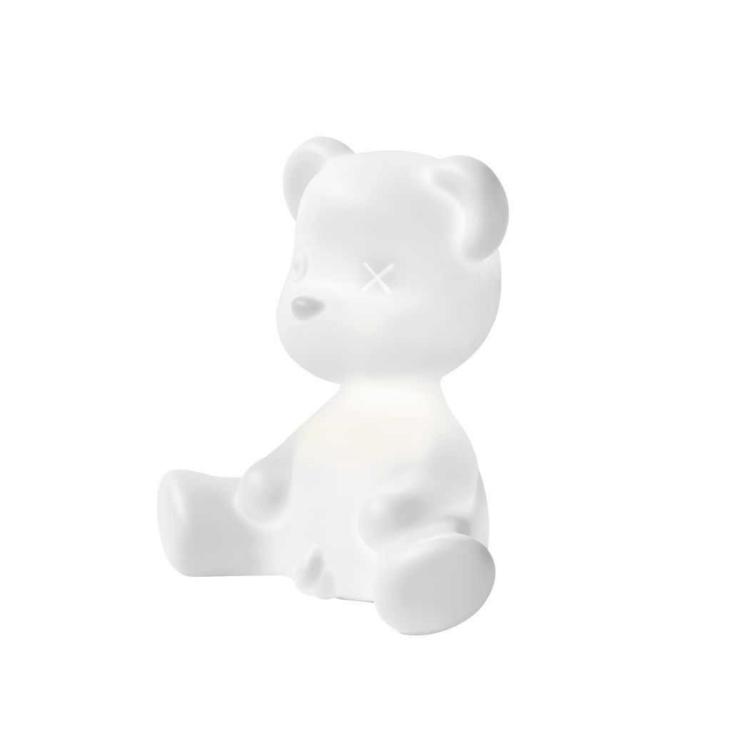 Qeeboo Lampe de table en peluche avec câble, blanc