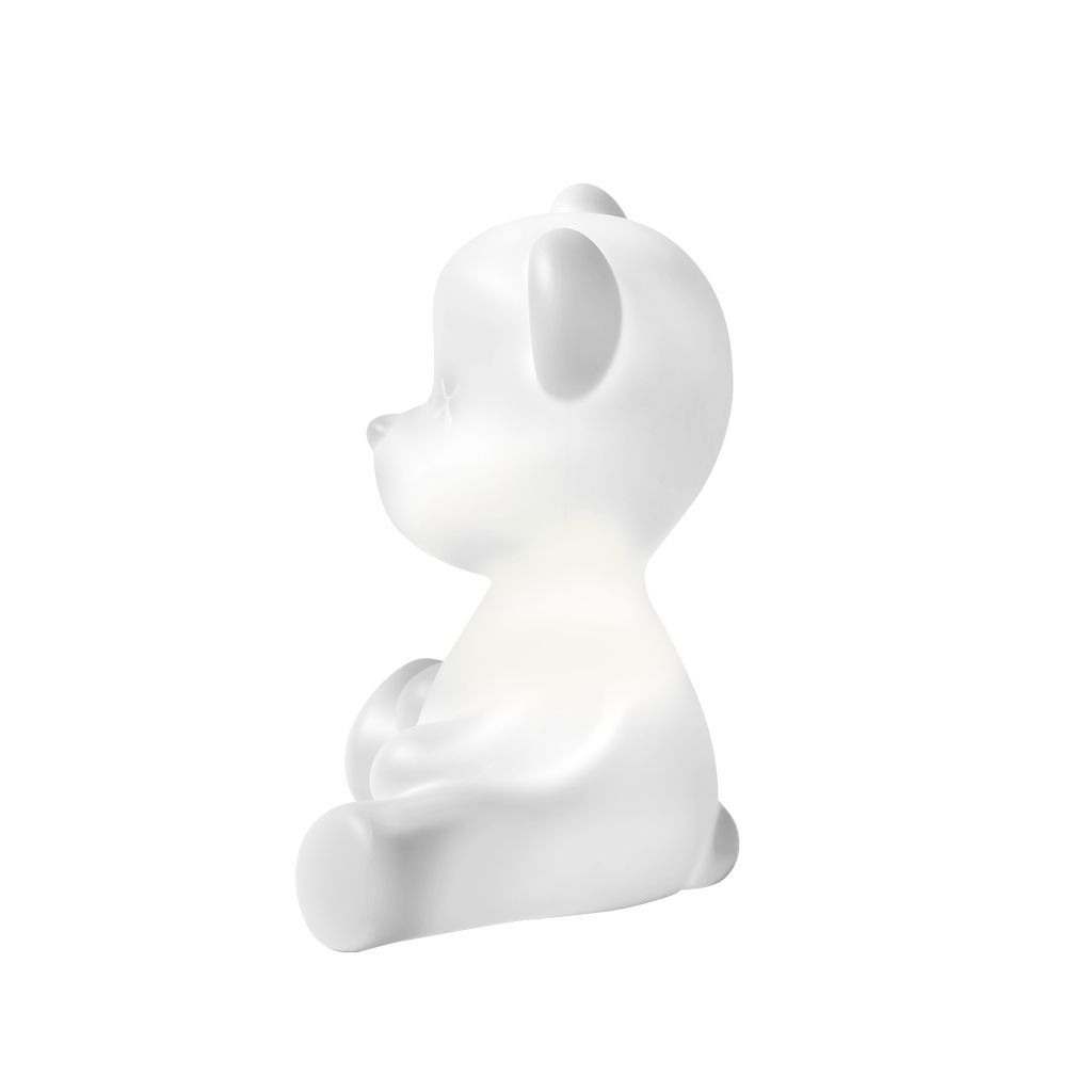 Qeeboo Lampe de table en peluche avec câble, blanc