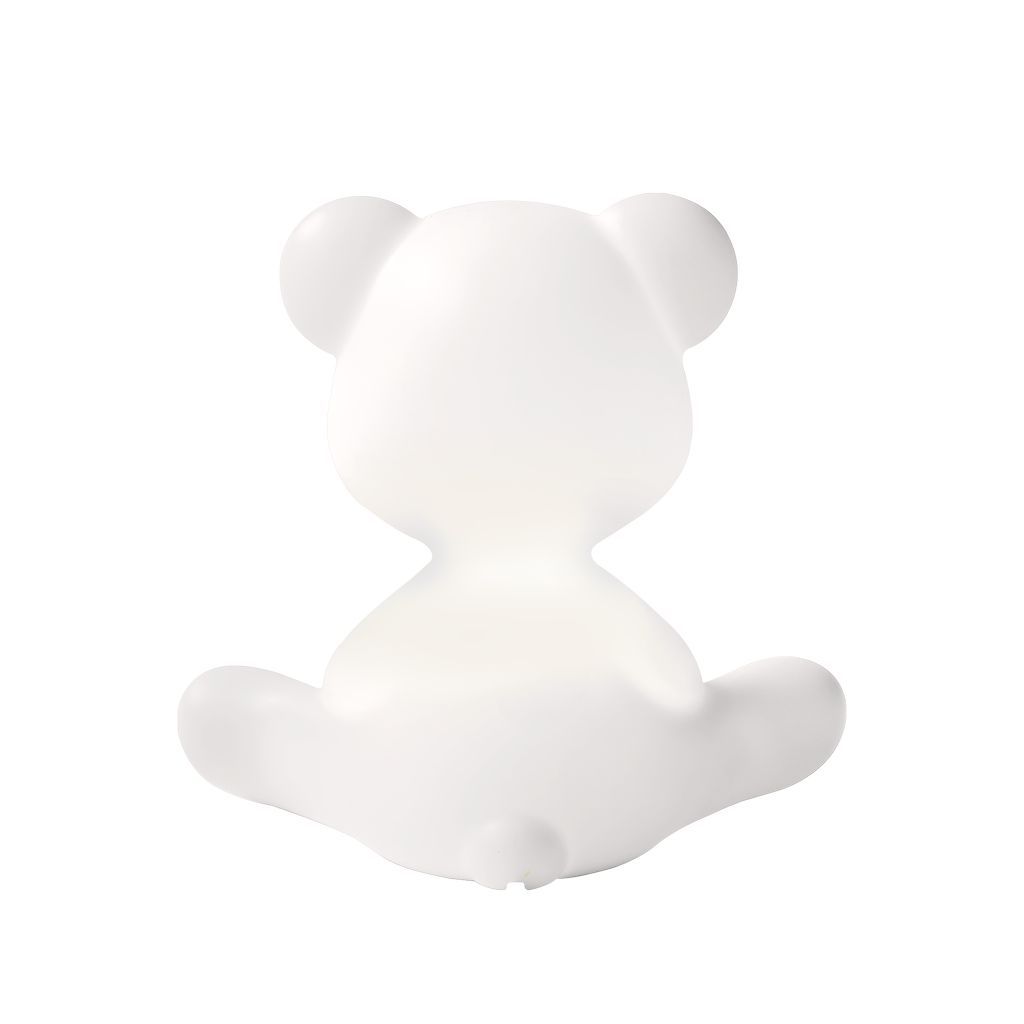 Lampada da tavolo Qeeboo Teddy Boy con cavo, bianco