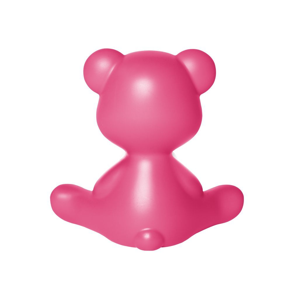 Qeeboo Teddy Girl leiddi endurhlaðanlegt borðlampa, fuxia