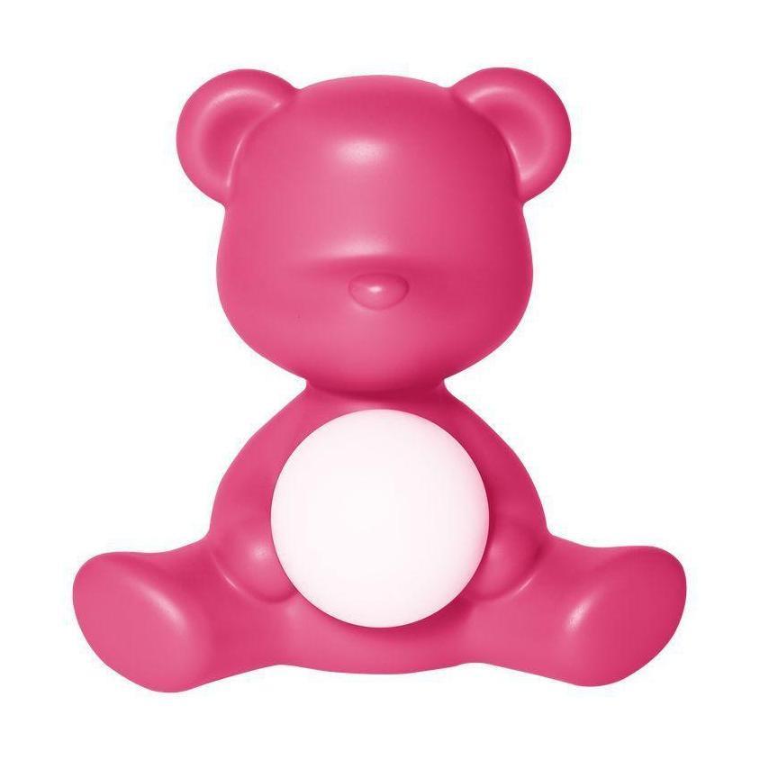 Qeeboo Teddy Girl LED laddningsbar bordslampa, Fuxia