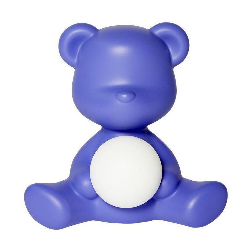 Qeeboo Teddy Girl LED oppladbar bordlampe, lilla