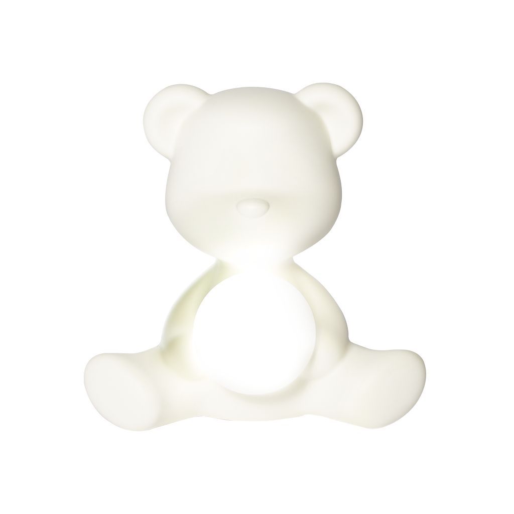 Qeeboo Teddy Girl Led Wiederaufladbare Tischlampe, Weiß