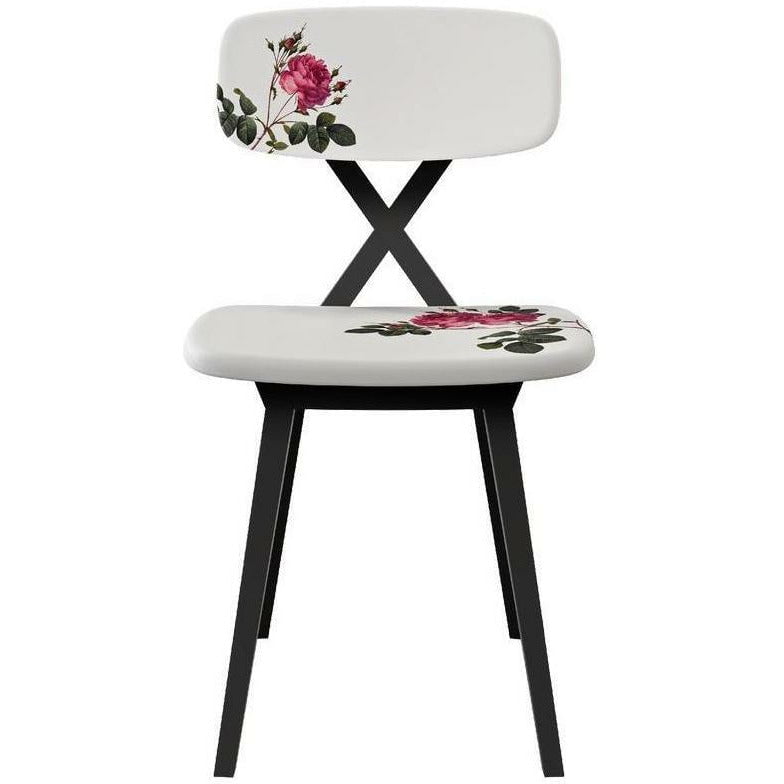 Qeeboo X Chair Upholstered Flowers Set Of 2