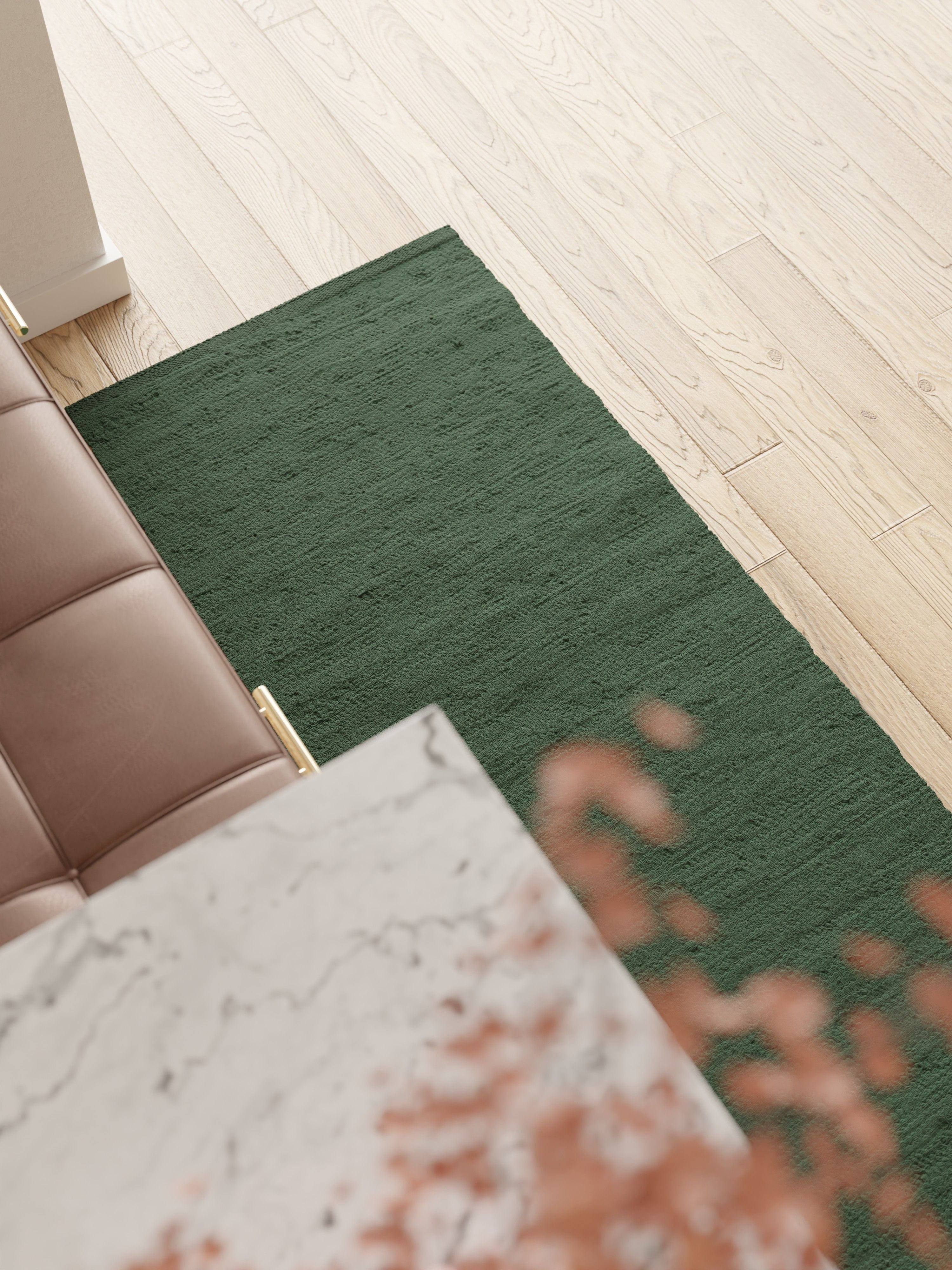 地毯实心棉地毯200 x 300厘米，苔藓