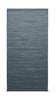 Rug Solid Tapis coton 75 x 200 cm, gris en acier
