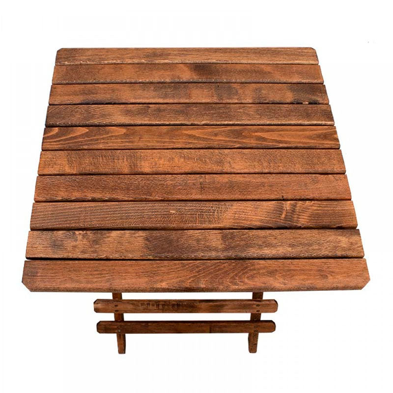 Set da pranzo da giardino tavolo in legno duchessa 60x60cm