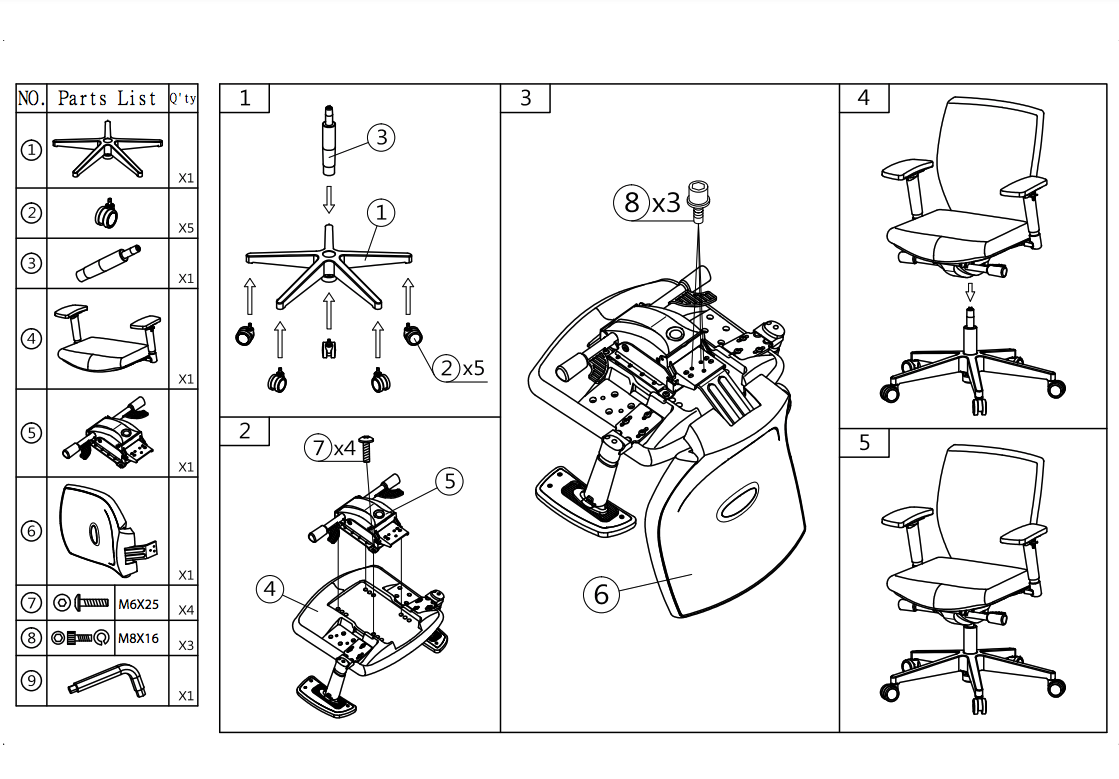 Sedia per ufficio ergonomico 320 Comfort (N) EN 1335