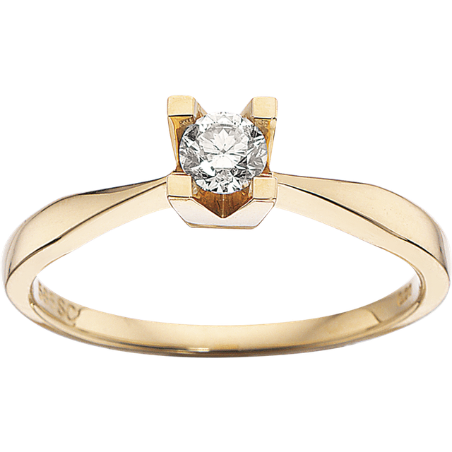 Scrouples Cleopatra Ring (0.20CT) - Goud/diamant