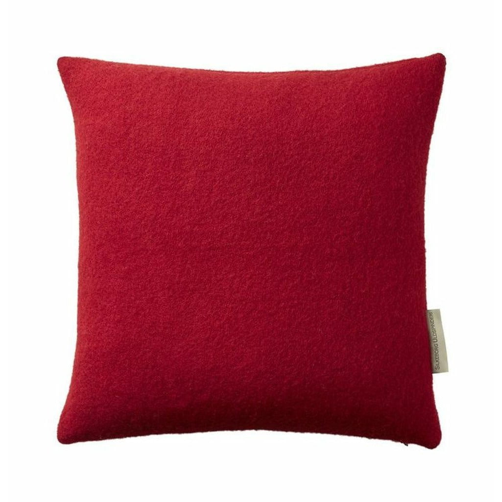 Silkeborg Uldspinderi Athens cuscino 40 x40 cm, vero rosso