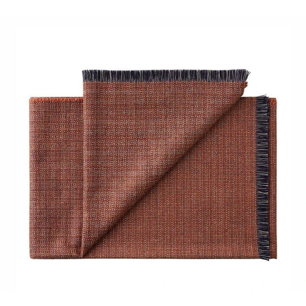 Silkeborg Uldspinderi Cumulus plaid, terracotta blu