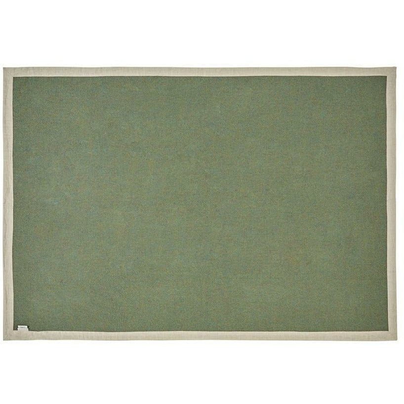 Silkeborg Uldspinderi Mendoza格子130 x180厘米，苔藓绿色