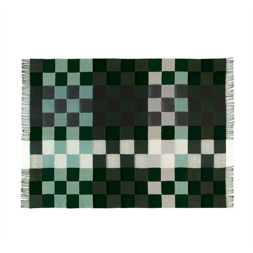 Silkeborg Uldspinderi Plain Beat Plaid, Dark Greens