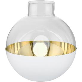 Skultuna Pomme vase et chandelier grand, blanc