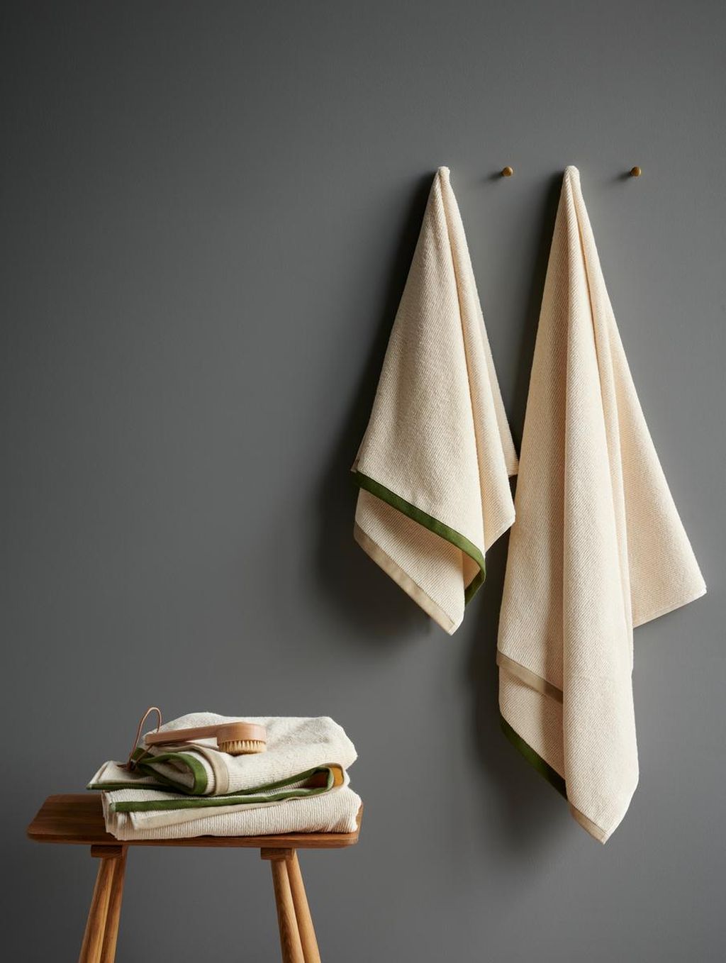 Södahl Kontrasthåndklæde 50x70, Olive