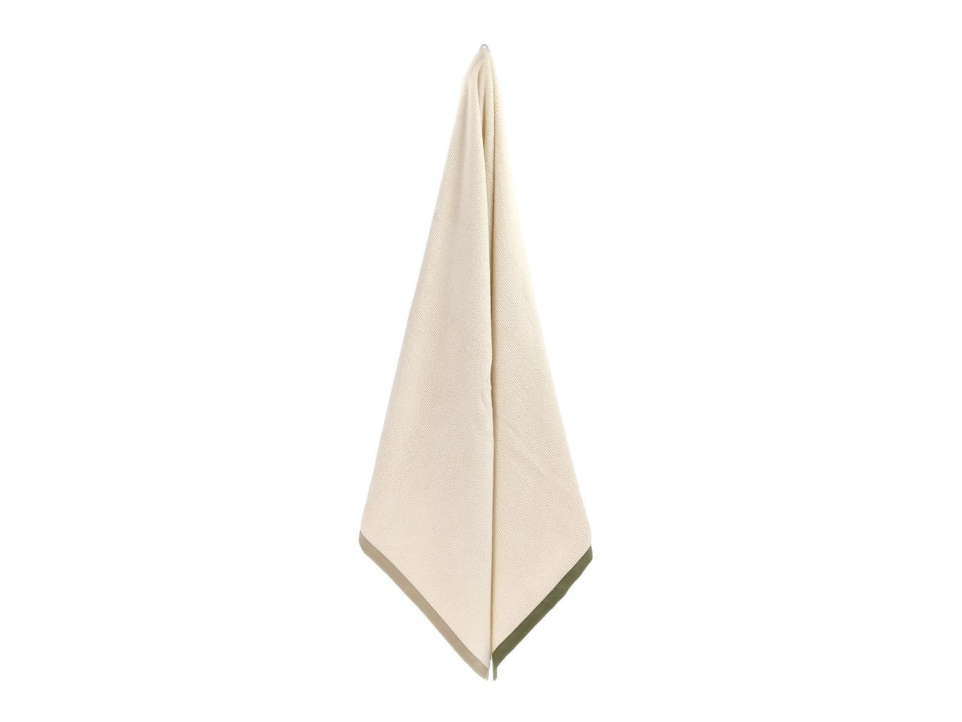 Södahl Kontrasthåndklæde 70x140, Olive