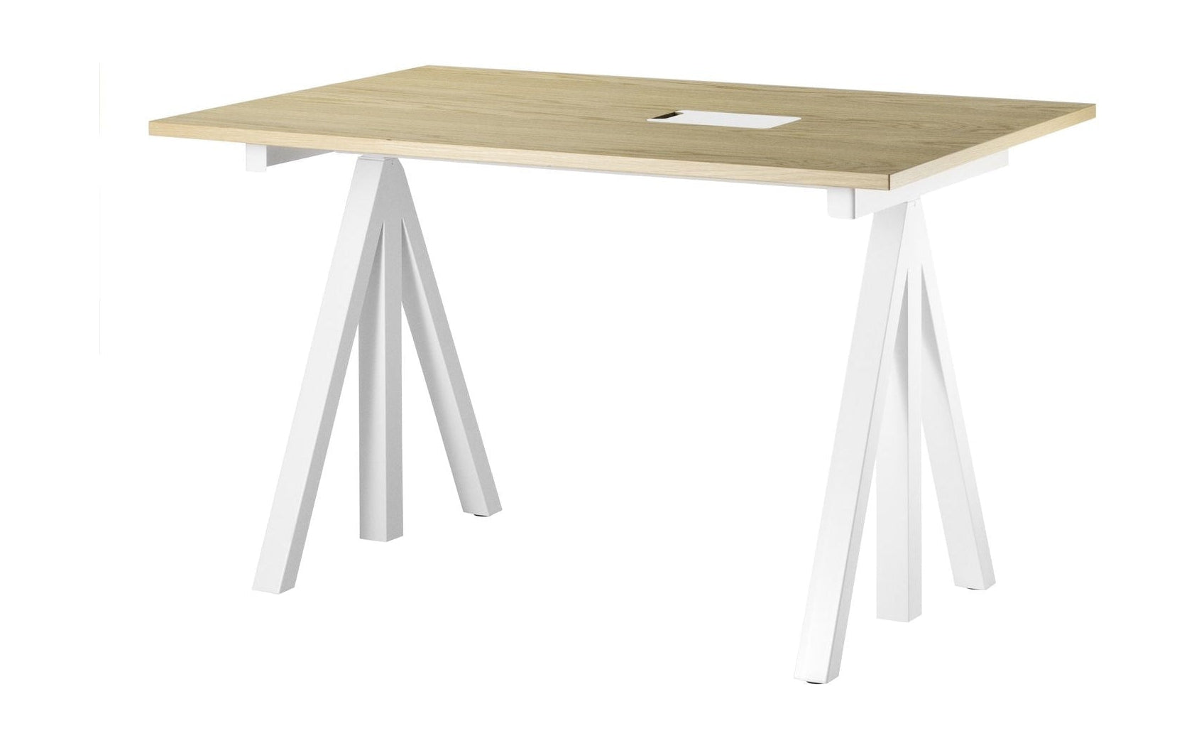 Streng møbelhøyde justerbar arbeidsbord eik, 78x120 cm