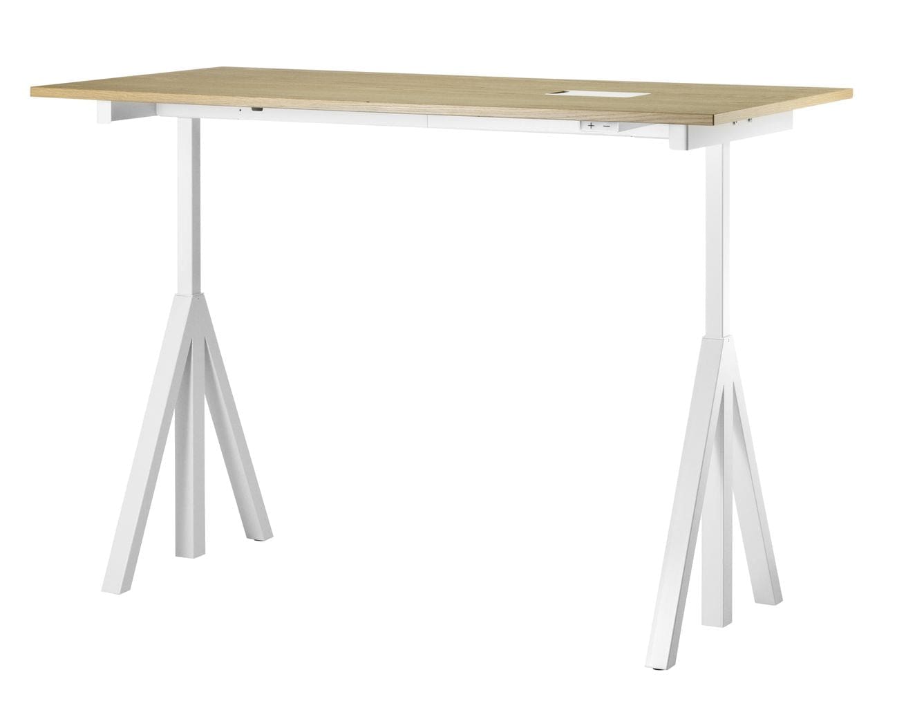 String Furniture Höjdjusterbar arbetsbords ek, 78x160 cm