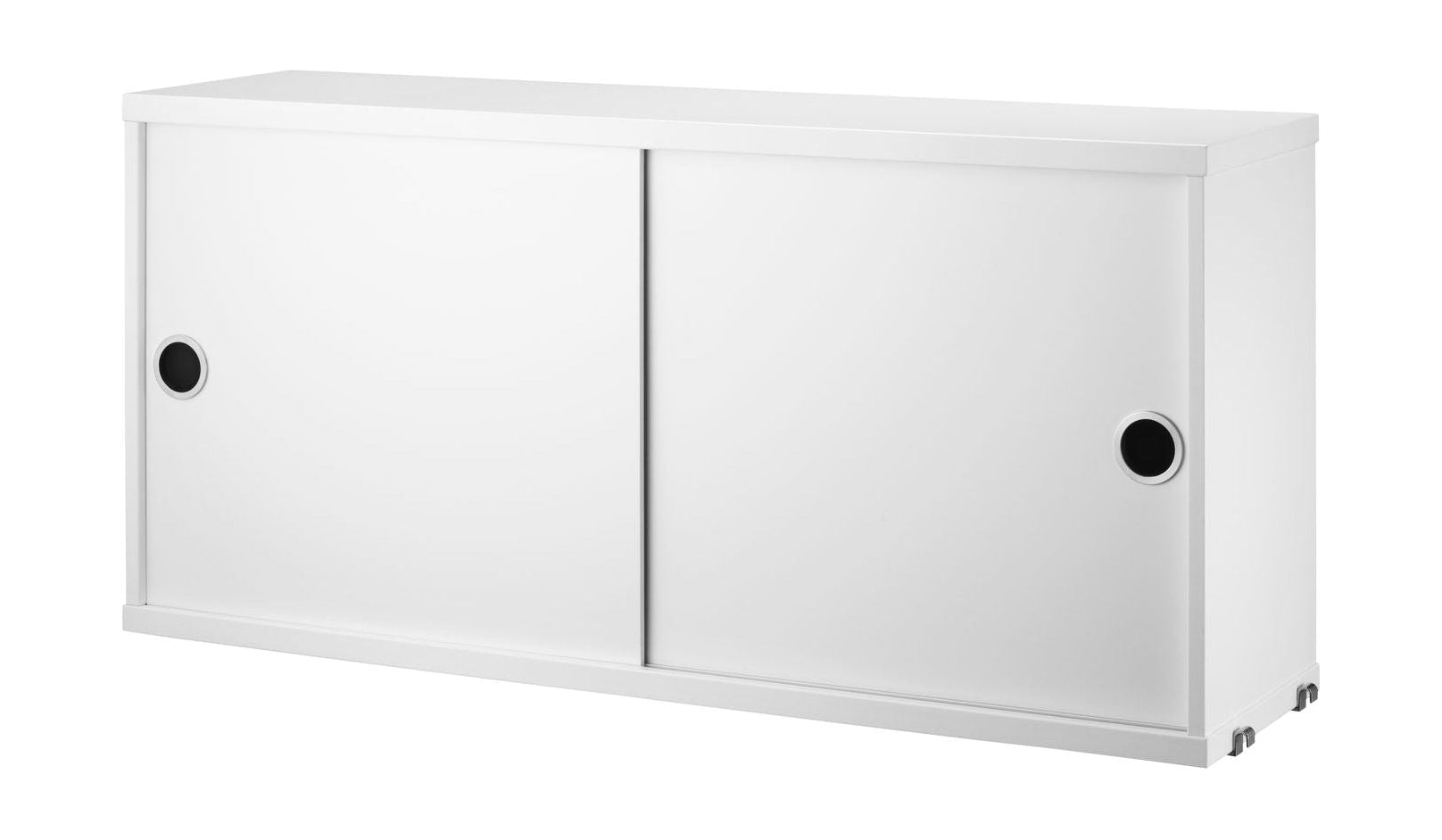 String Furniture System Elemento de gabinete con puertas correderas 20x78x37 cm, blanco