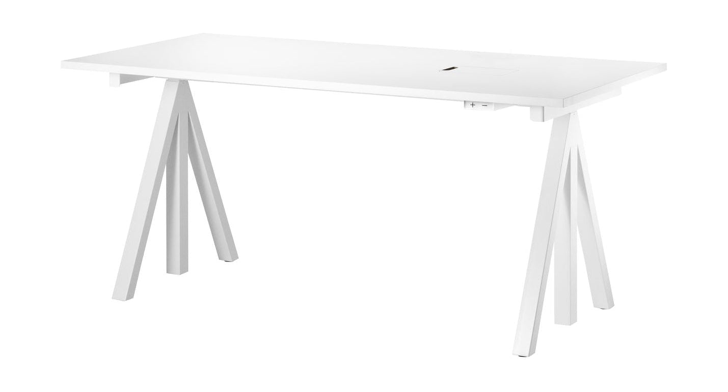 String Furniture Works Work Table 78x160 cm, valkoinen laminaatti