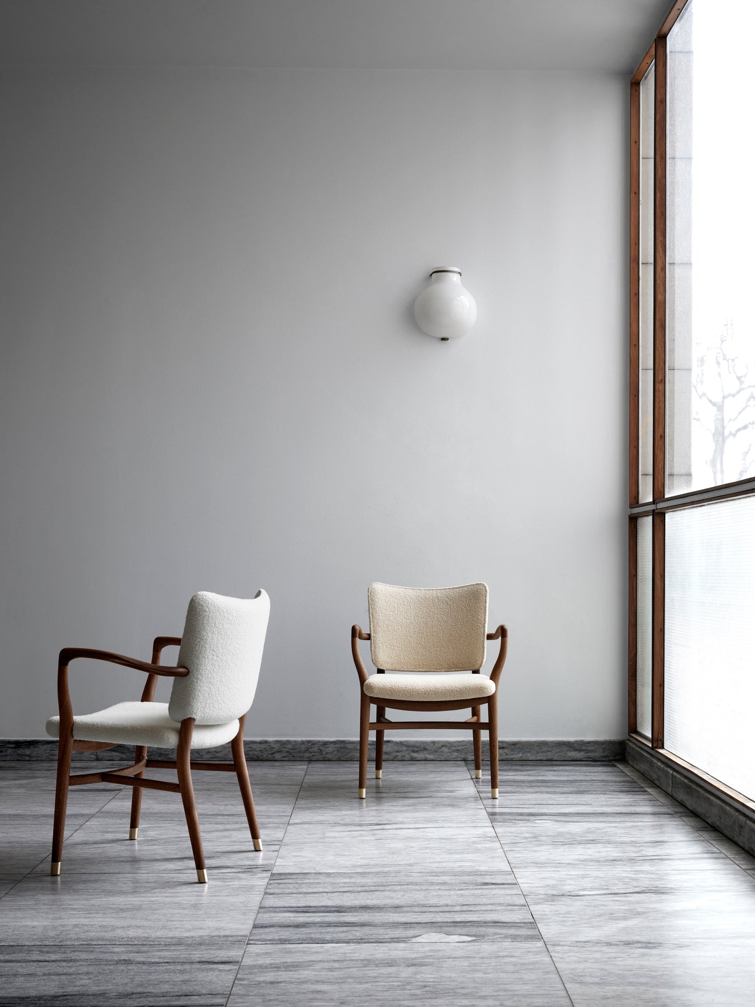 Carl Hansen VLA61 Monar CH扶手椅，桃花心木油/Baru 0200纺织品