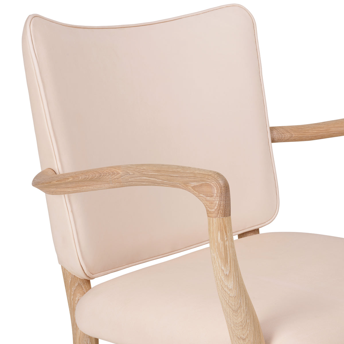 Carl Hansen Vla61 Monar Ch Sessel, Eiche weißes Öl/SIF 90 Leder