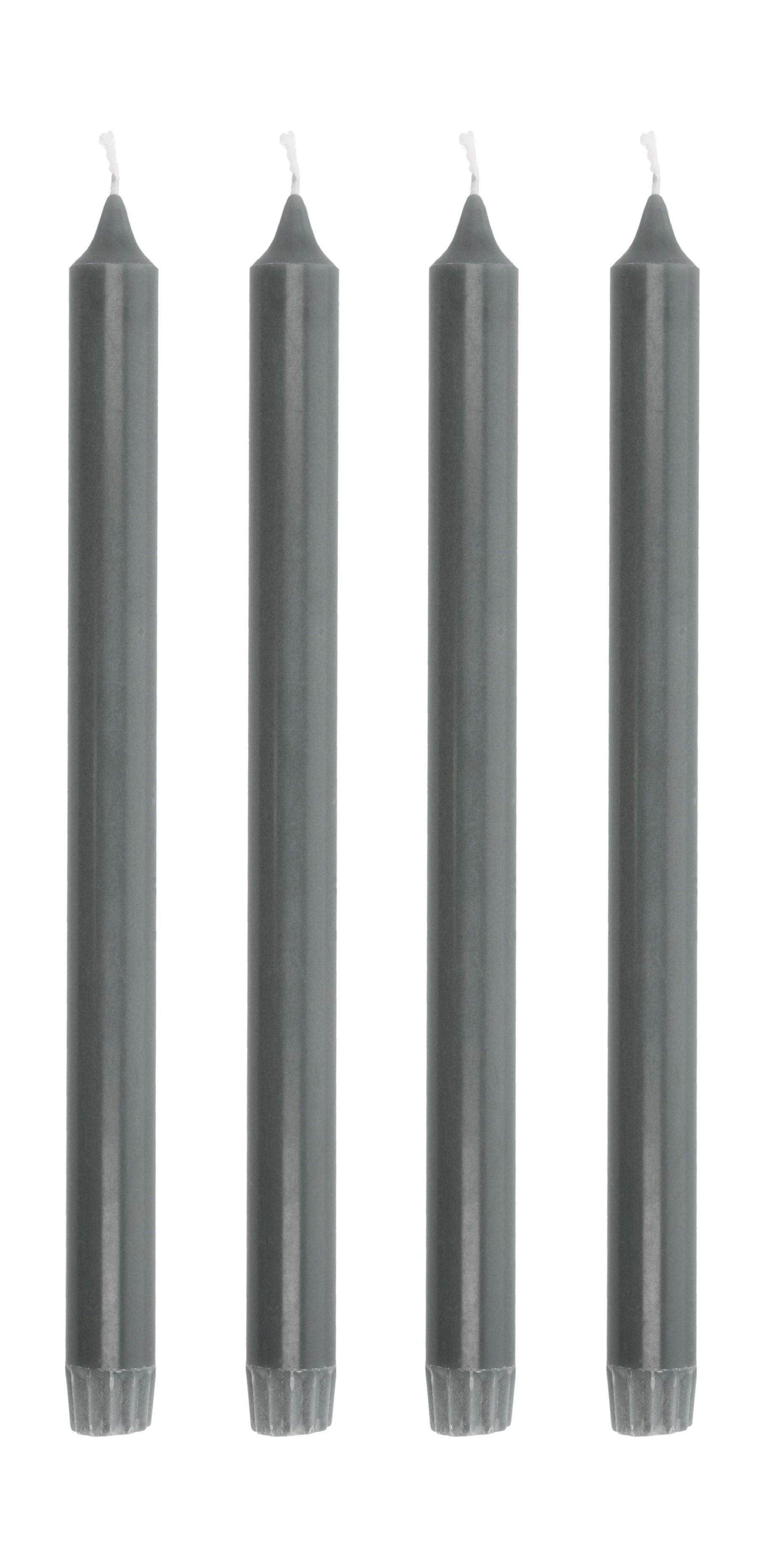 Collezione Villa AIA Stick Candele Set di 4 Øx H 2.2x30, grigio scuro