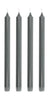 Collezione Villa AIA Stick Candele Set di 4 Øx H 2.2x30, grigio scuro