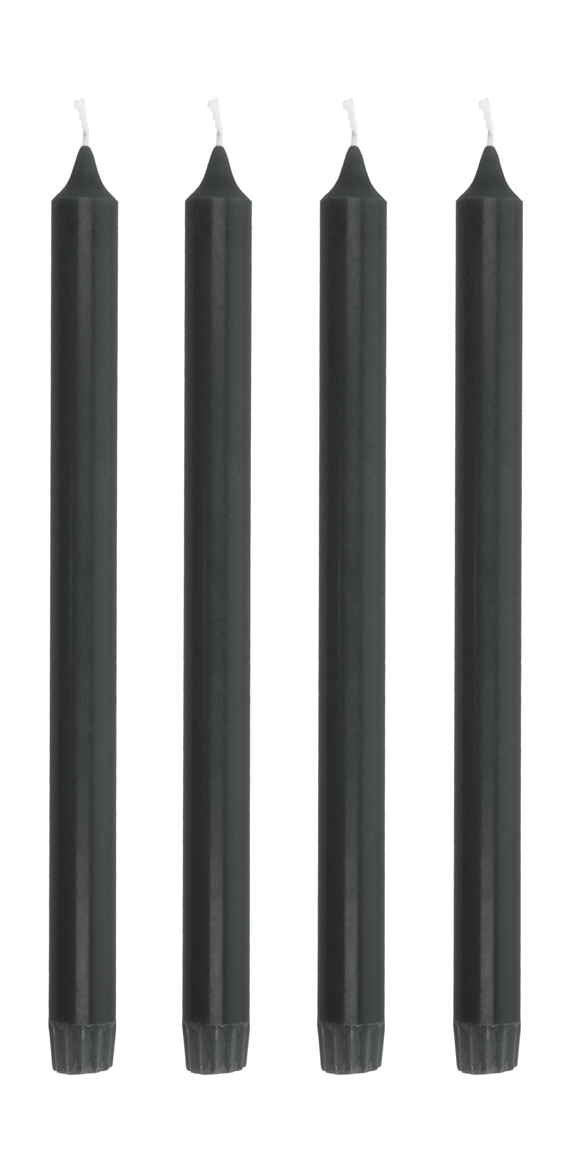 Villa Collection AIA Stick Candle Juego de 4 Øx H 2,2x30, negro
