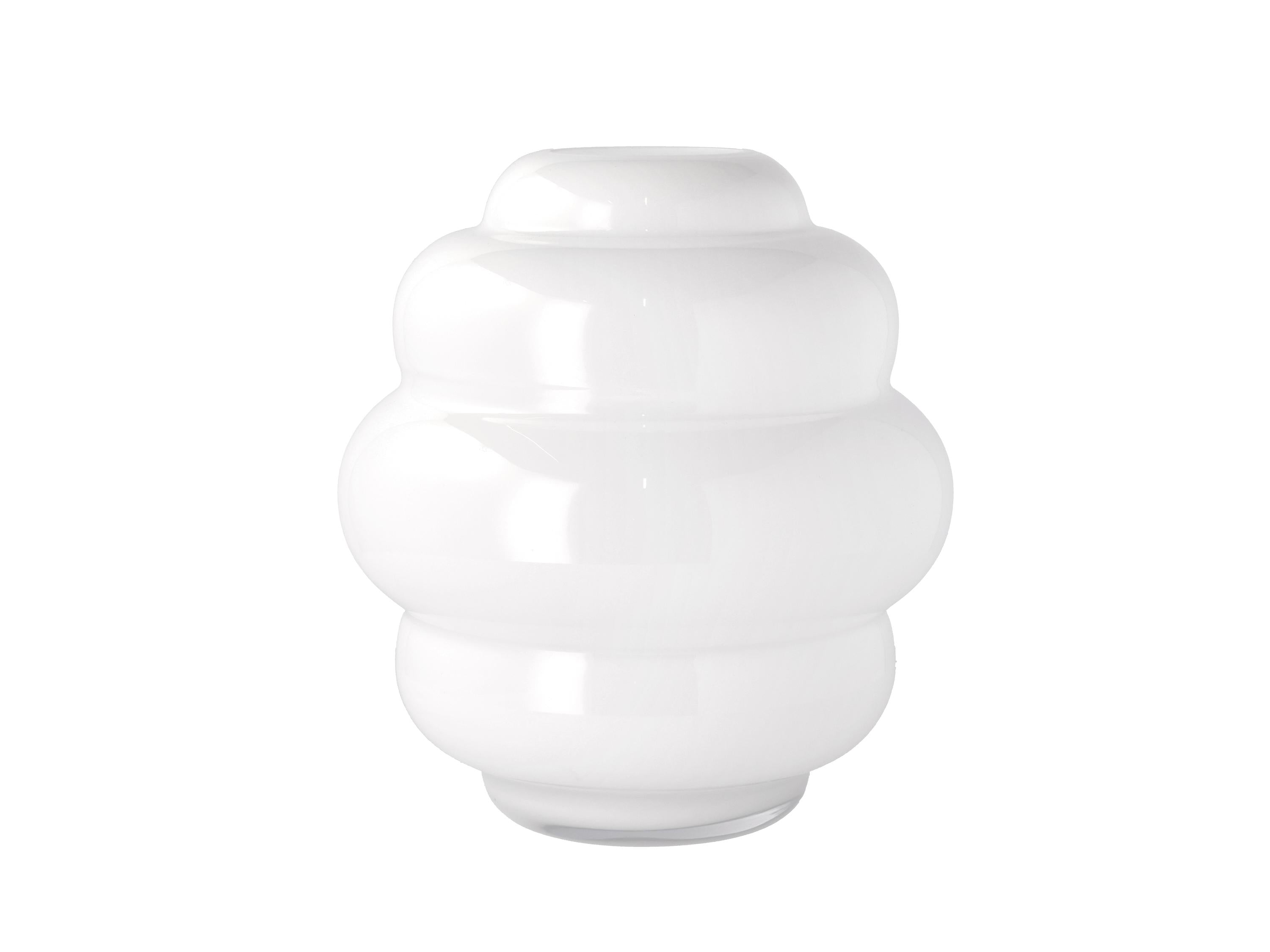 别墅收集气泡花瓶白色，Ø25厘米