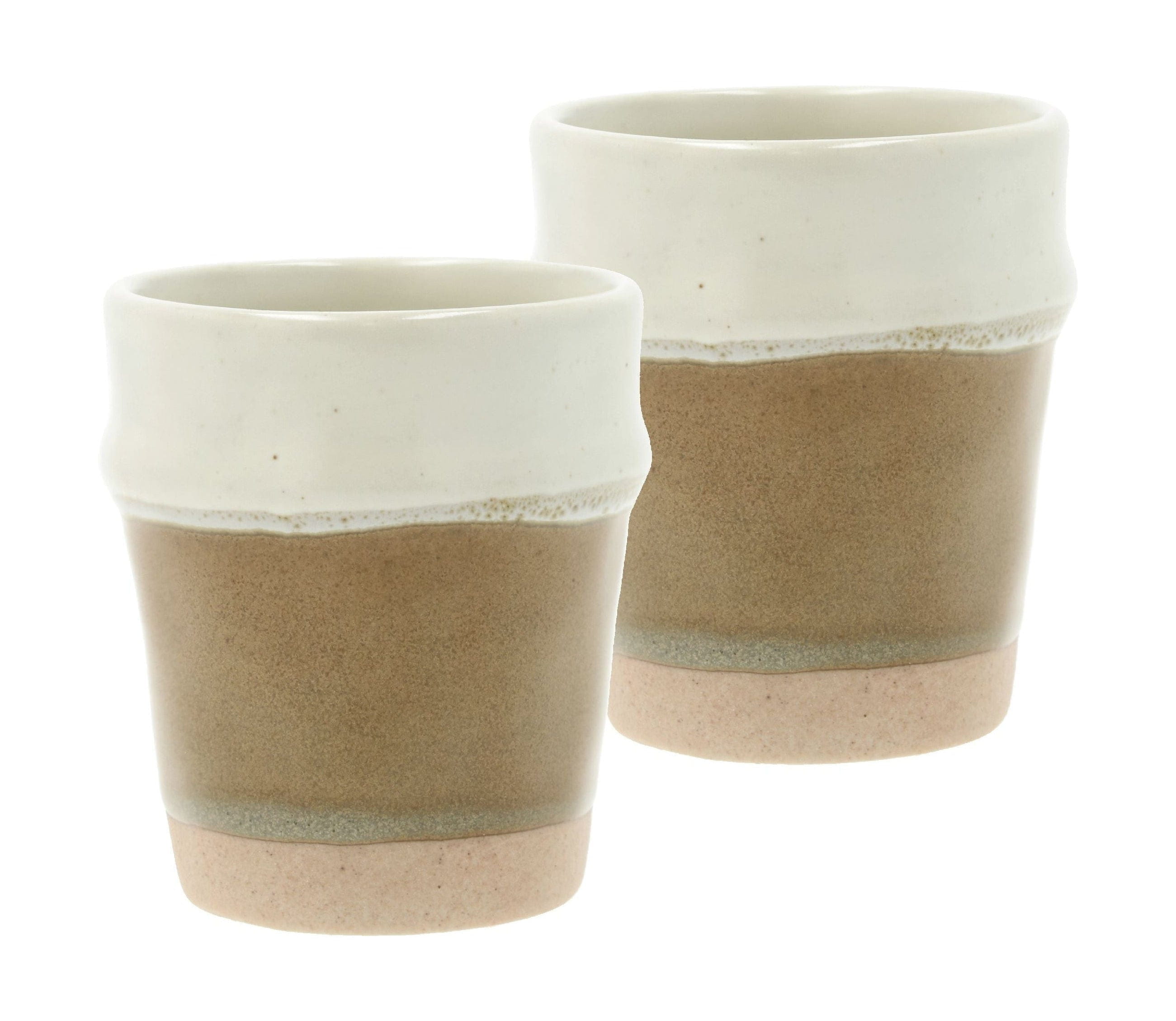 Villa Collection Evig espresso cup sæt på 2, fløde/brun