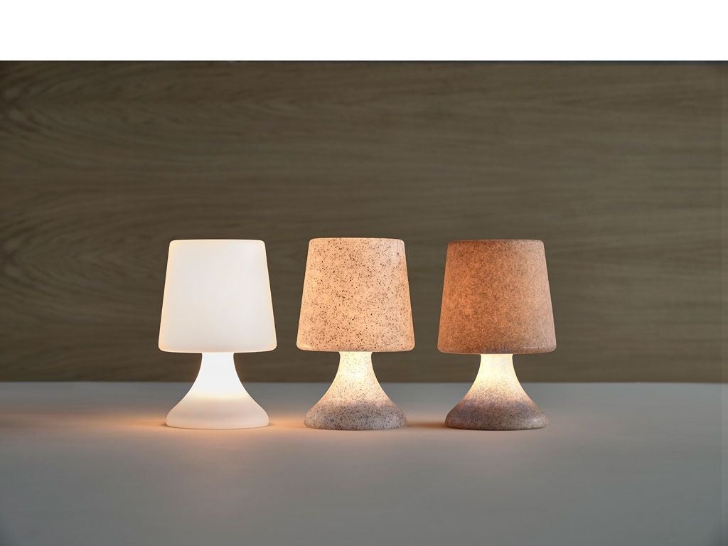 Villa Collection Midnat LED LOUNGE LAMP, gennemsigtig/hvid