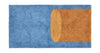 Villa Collection Styles tuftet tæppe 70x70 cm, blå/brun