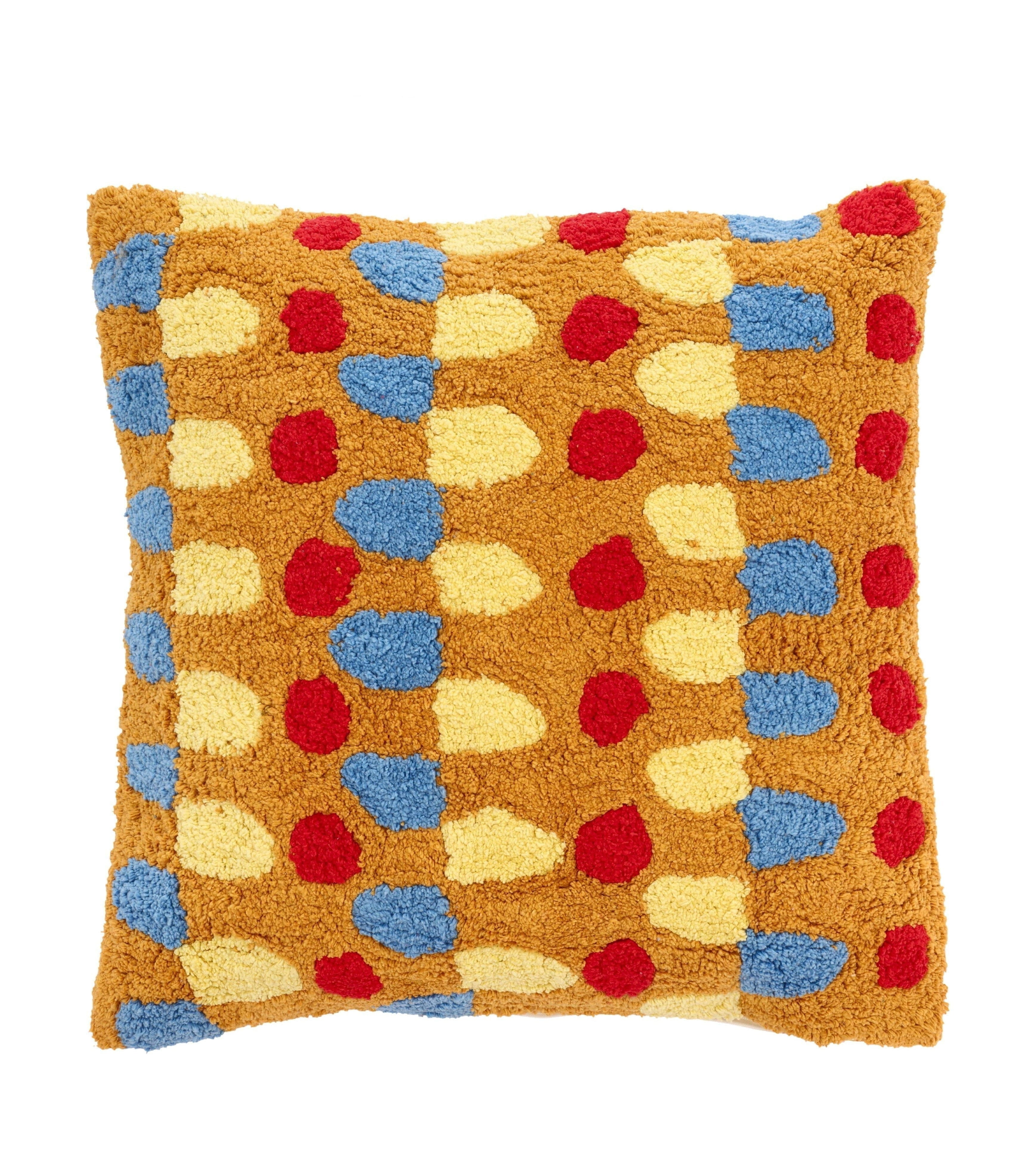 Villa Collection Styles Cushion, Brown/Red/Blue/Yellow