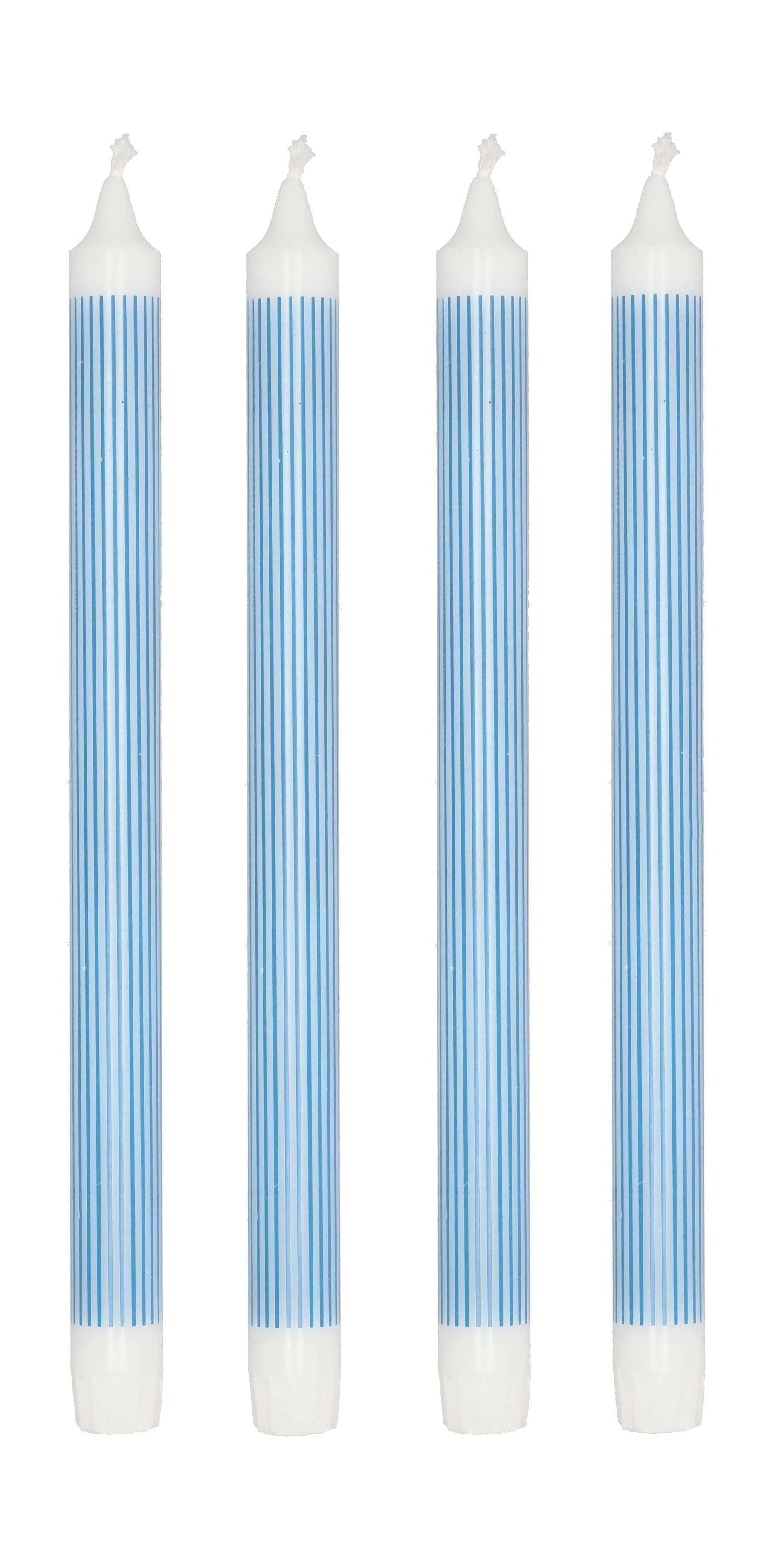 Villa Styles Styles Stick Candle Juego de 4 Øx H 2,2x29, Azul