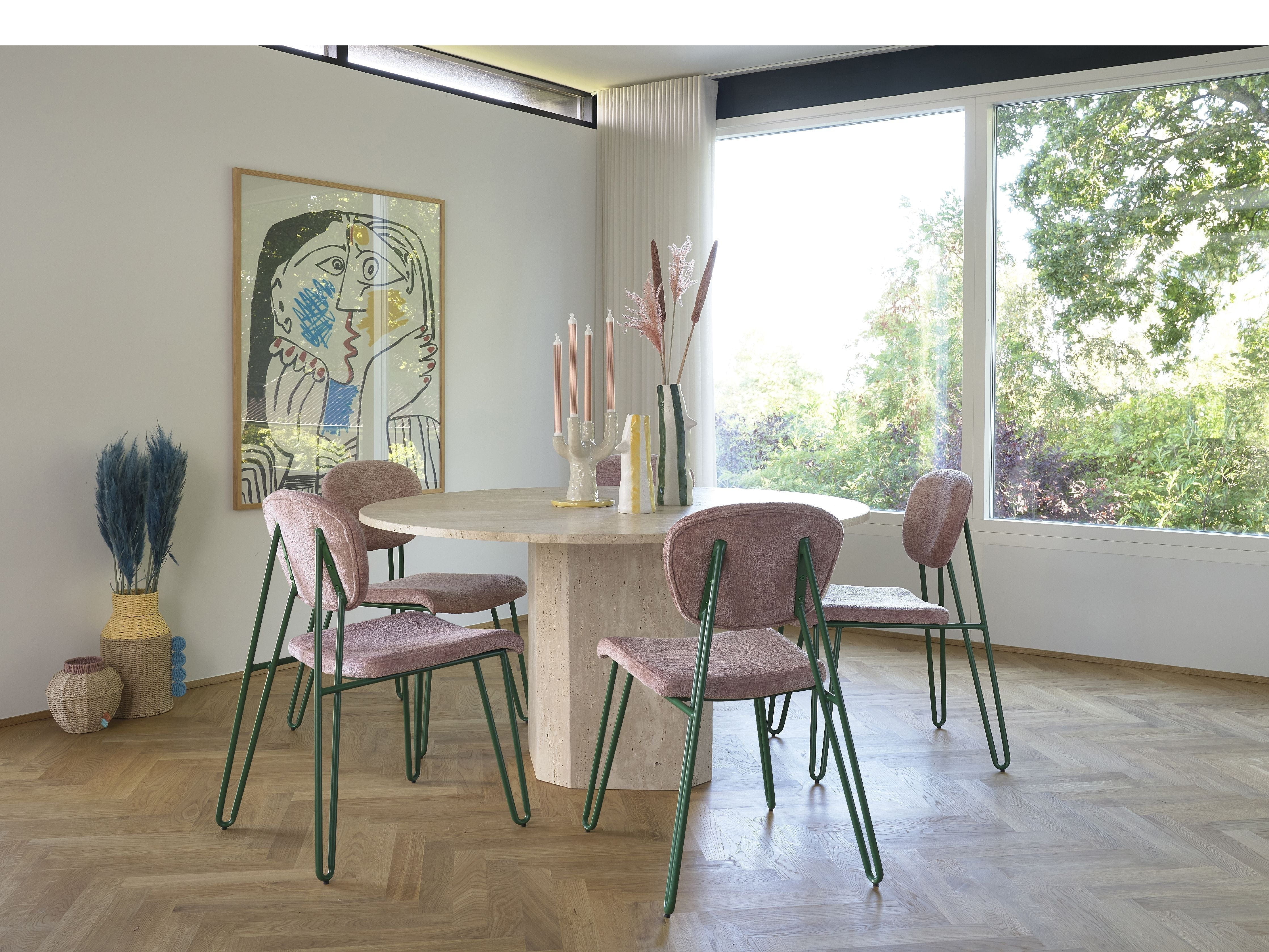 Villa Collection Stylesstuhl, grün/rosa