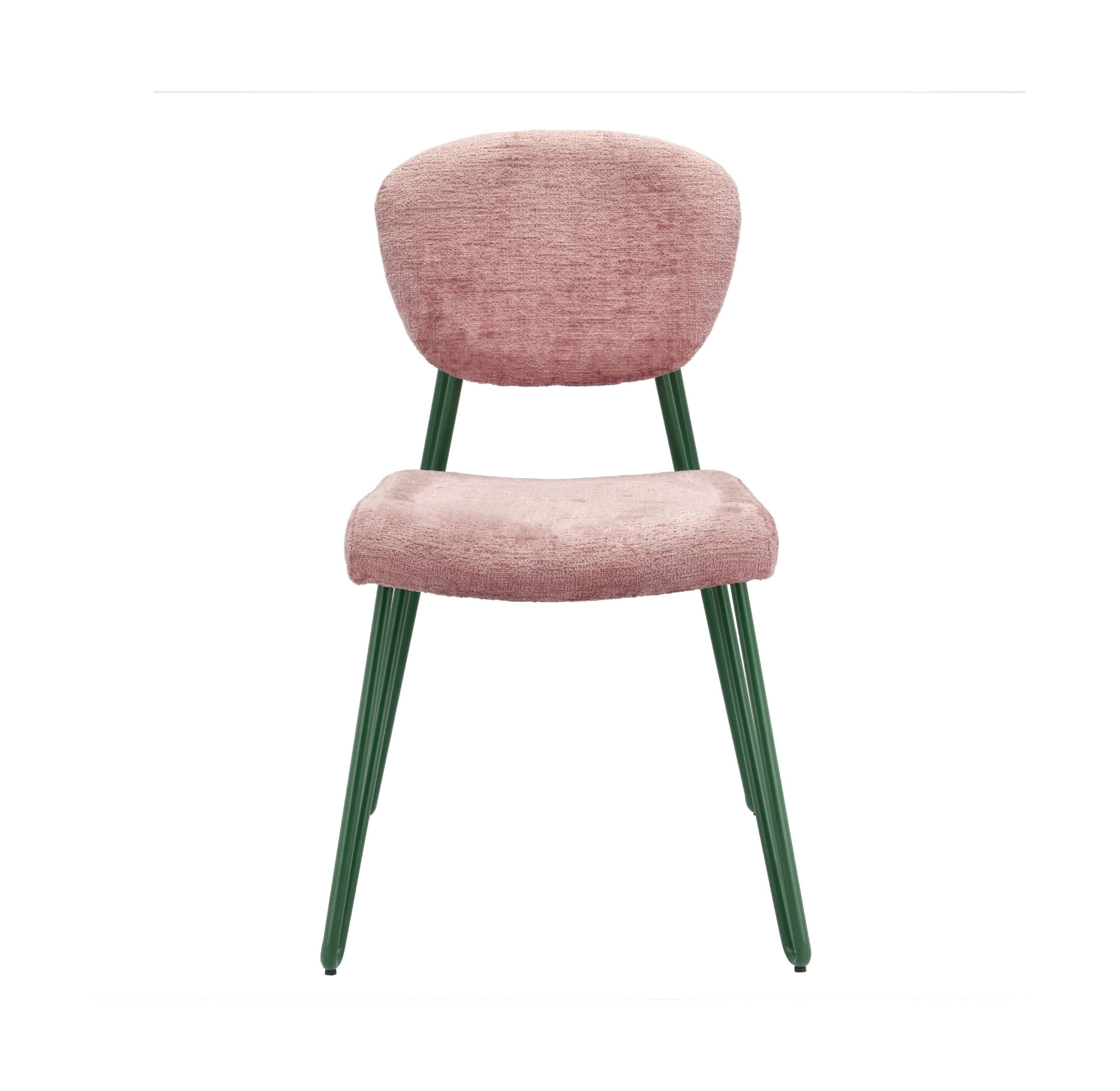 别墅收集样式椅子，绿色/粉红色