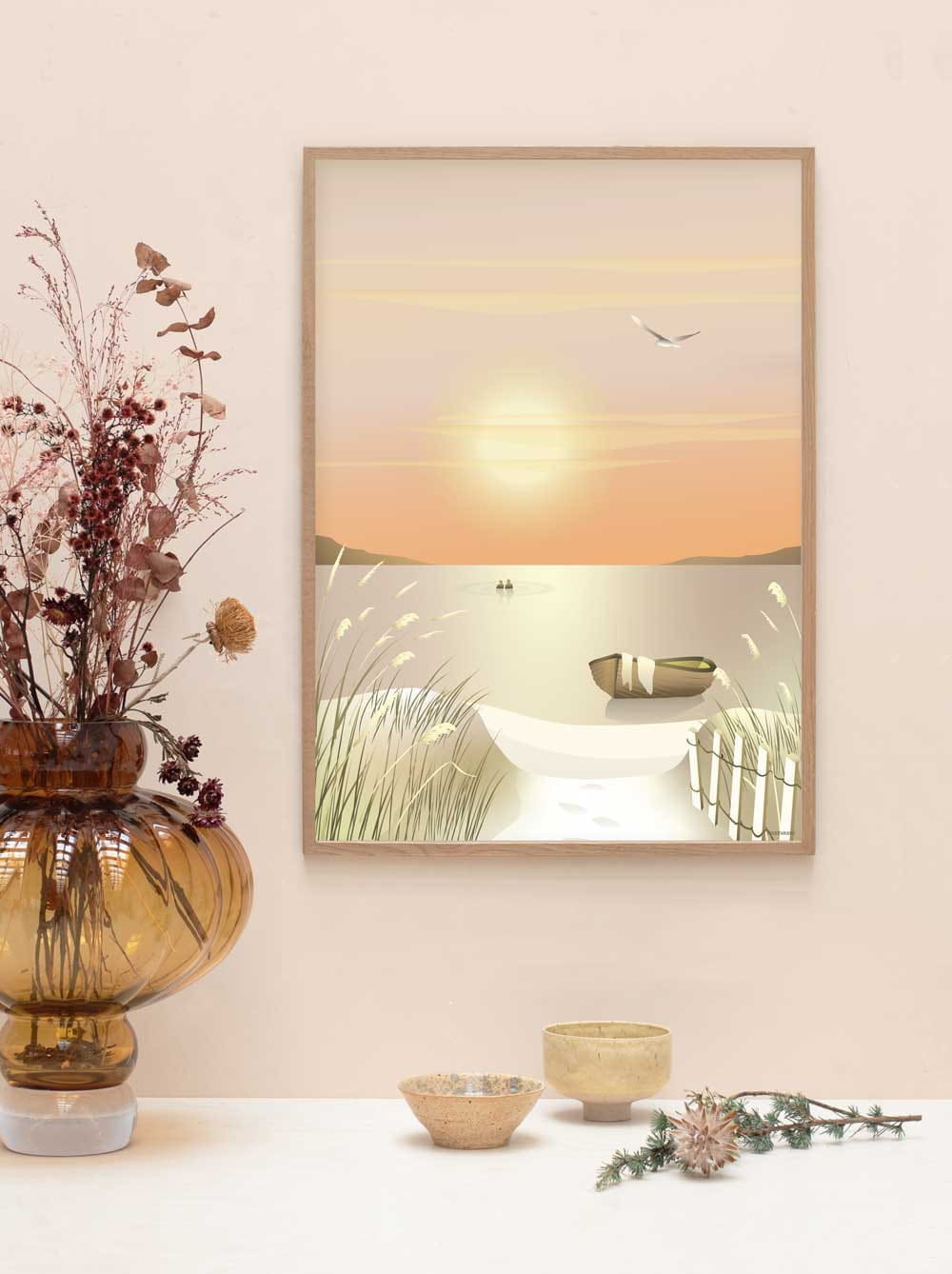 Vissevasse Affiche Dunes, 70x100 cm