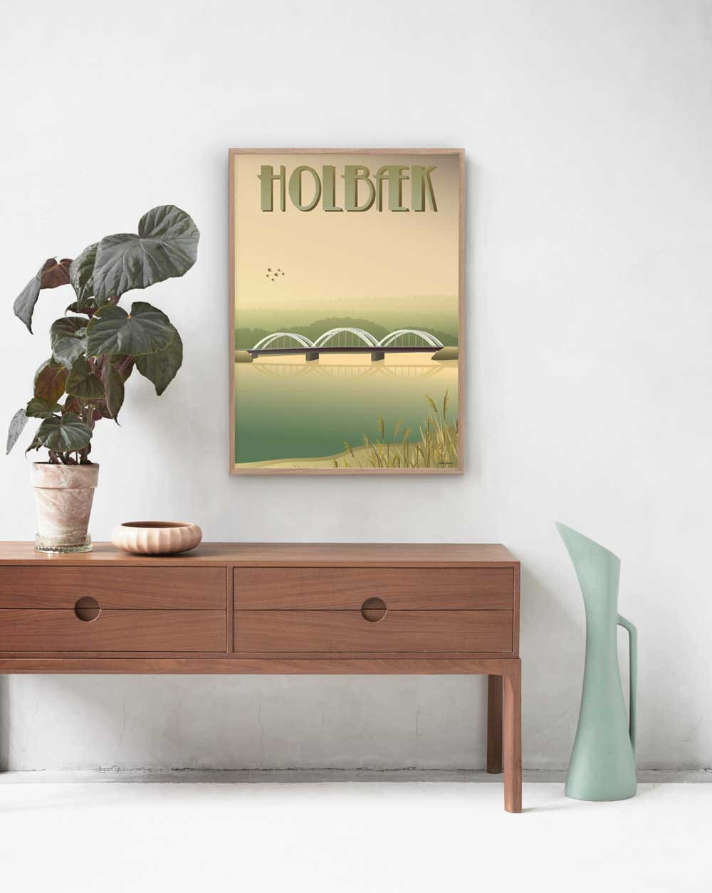 Vissevasse Holbæk Munkholm Bridge Poster, 70x100 Cm