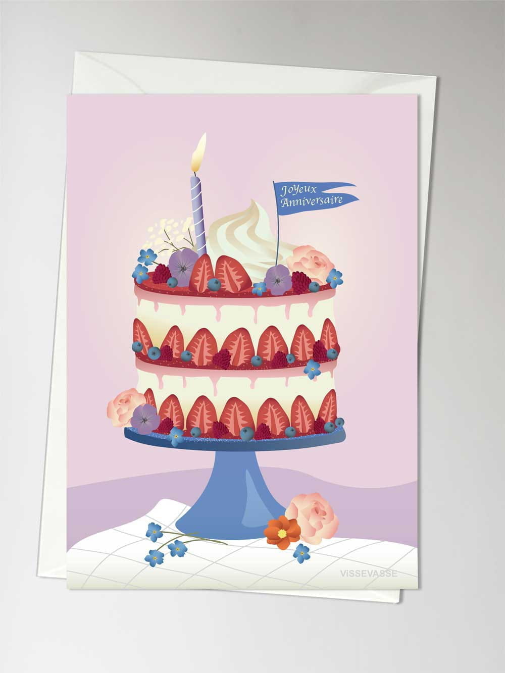 Vissevasse Carte anniversaire de Joyeuux, A6