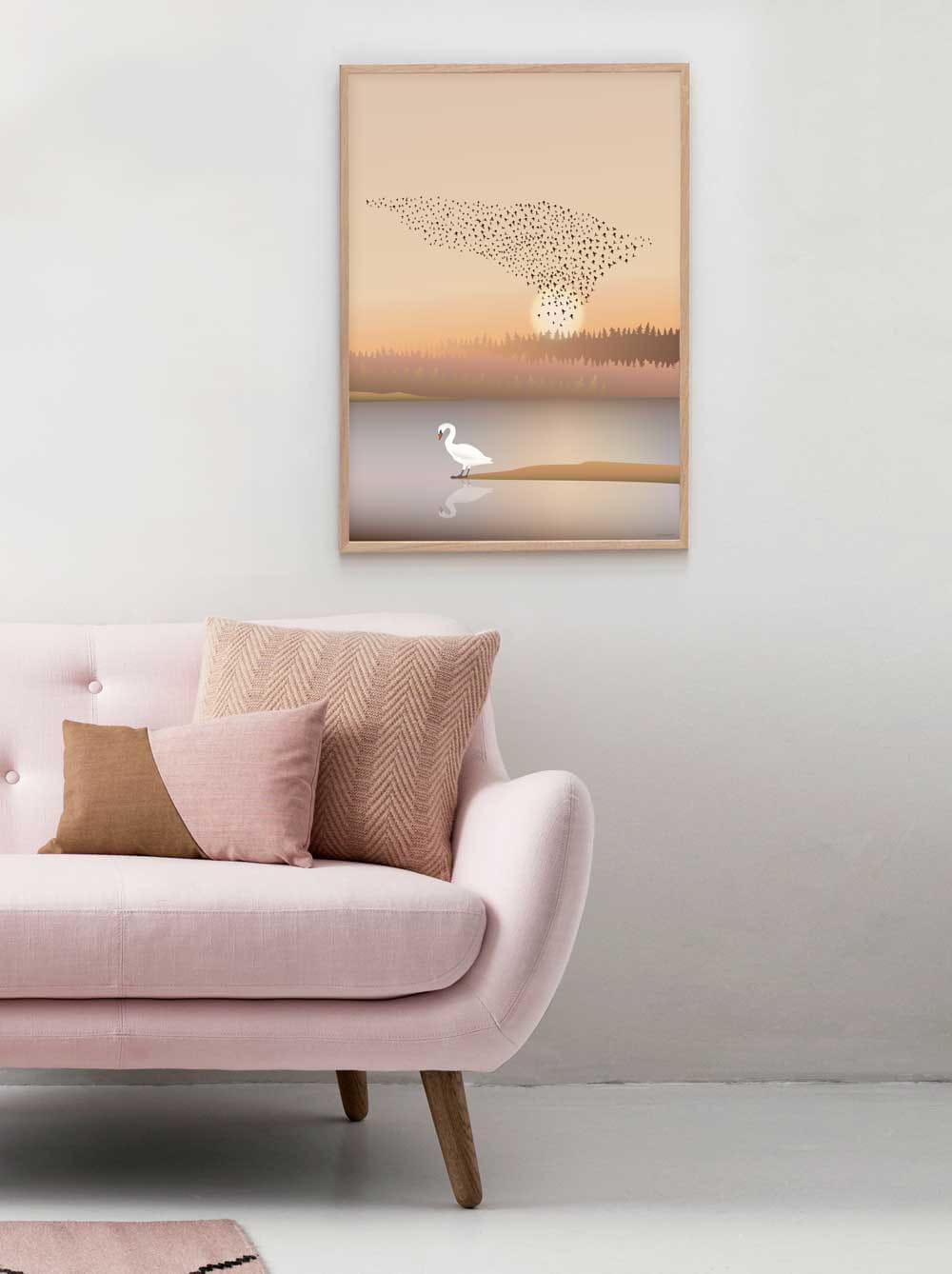 Poster Murmuration Vissevasse, 50x70 cm