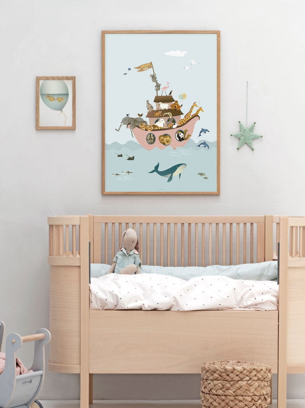 Vissevasse Noahs Ark Poster, 50x70 cm