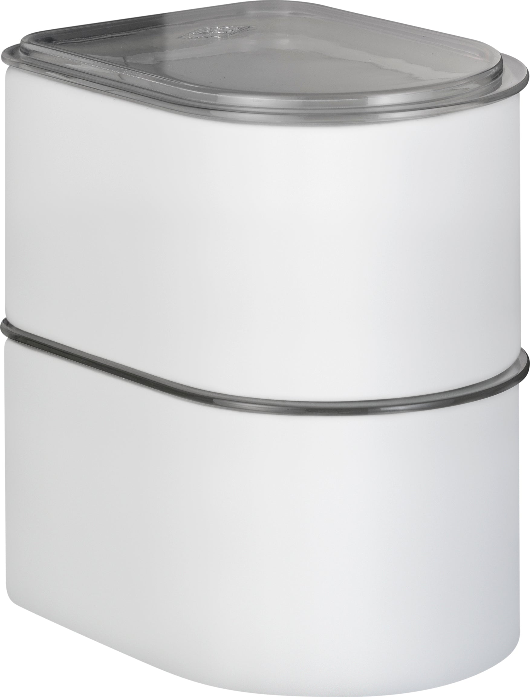 Wesco Canister 1 litre avec couvercle acrylique, Matt blanc