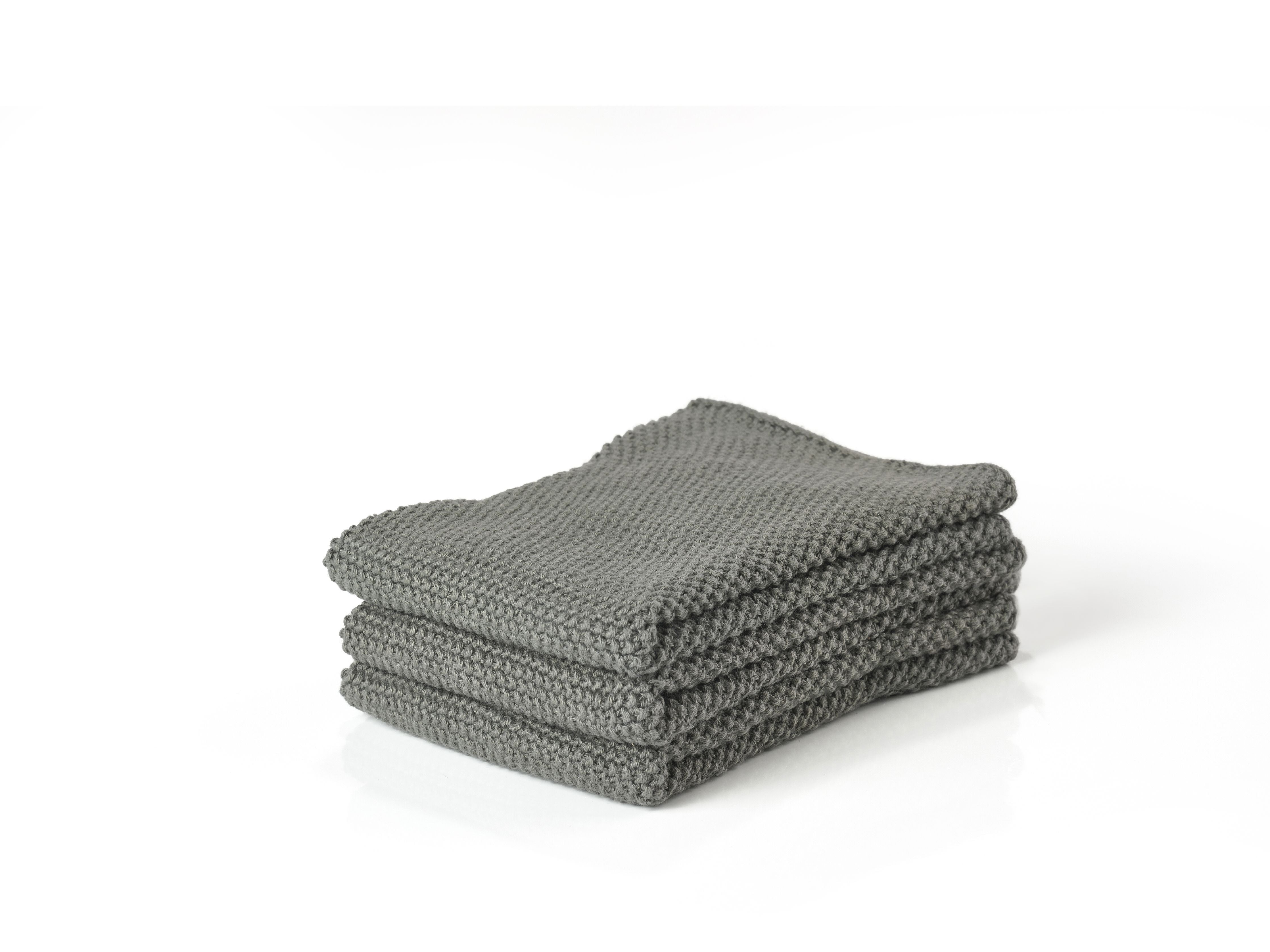 Zone Danmark Cleaning Cloth Set Of 3, Olive Green