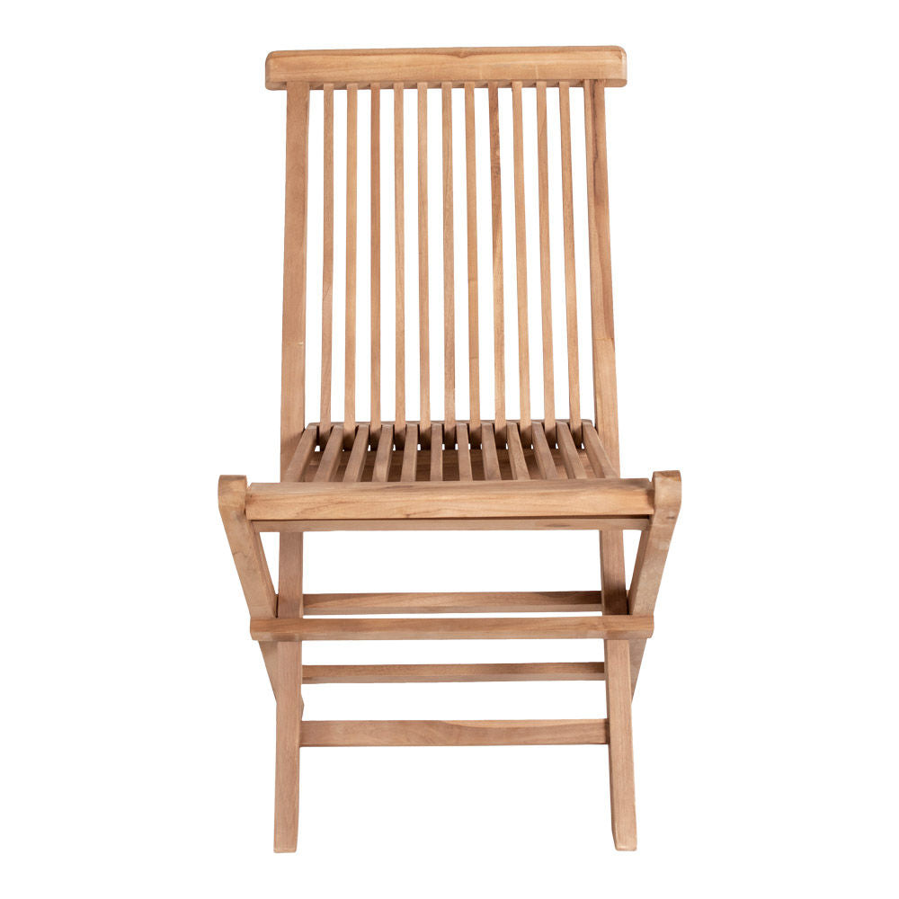 Sedia da pranzo in teak toledo nordico - set di 2