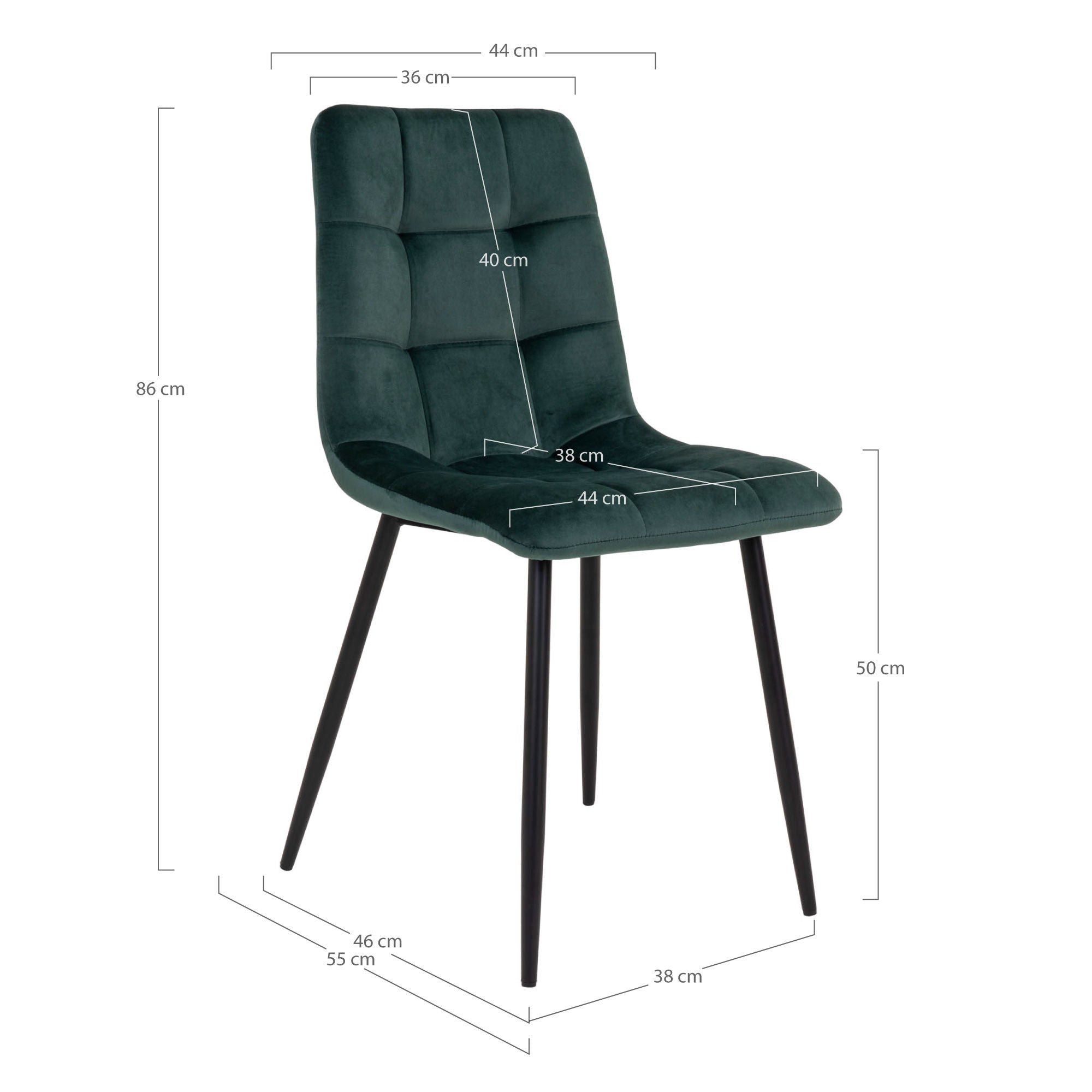 Huis Noordse Middelfart Dining Chair - Set van 2