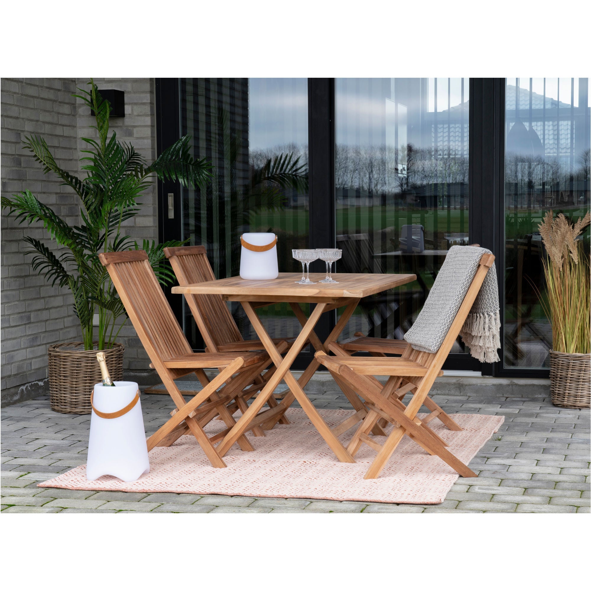 House Nordic Toledo Teak Dining Chair - Uppsättning av 2