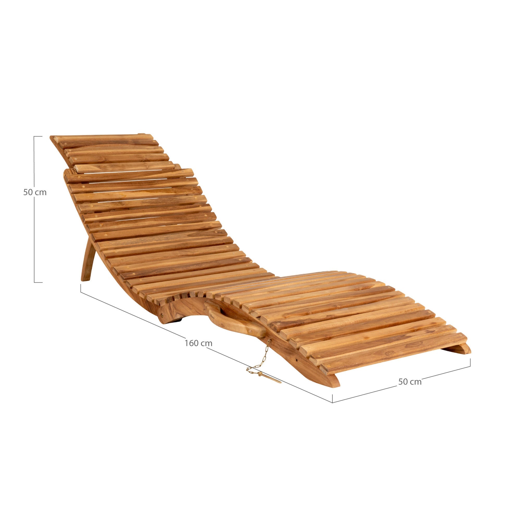 Casa Nordic Arrieta Teak Sunlounger