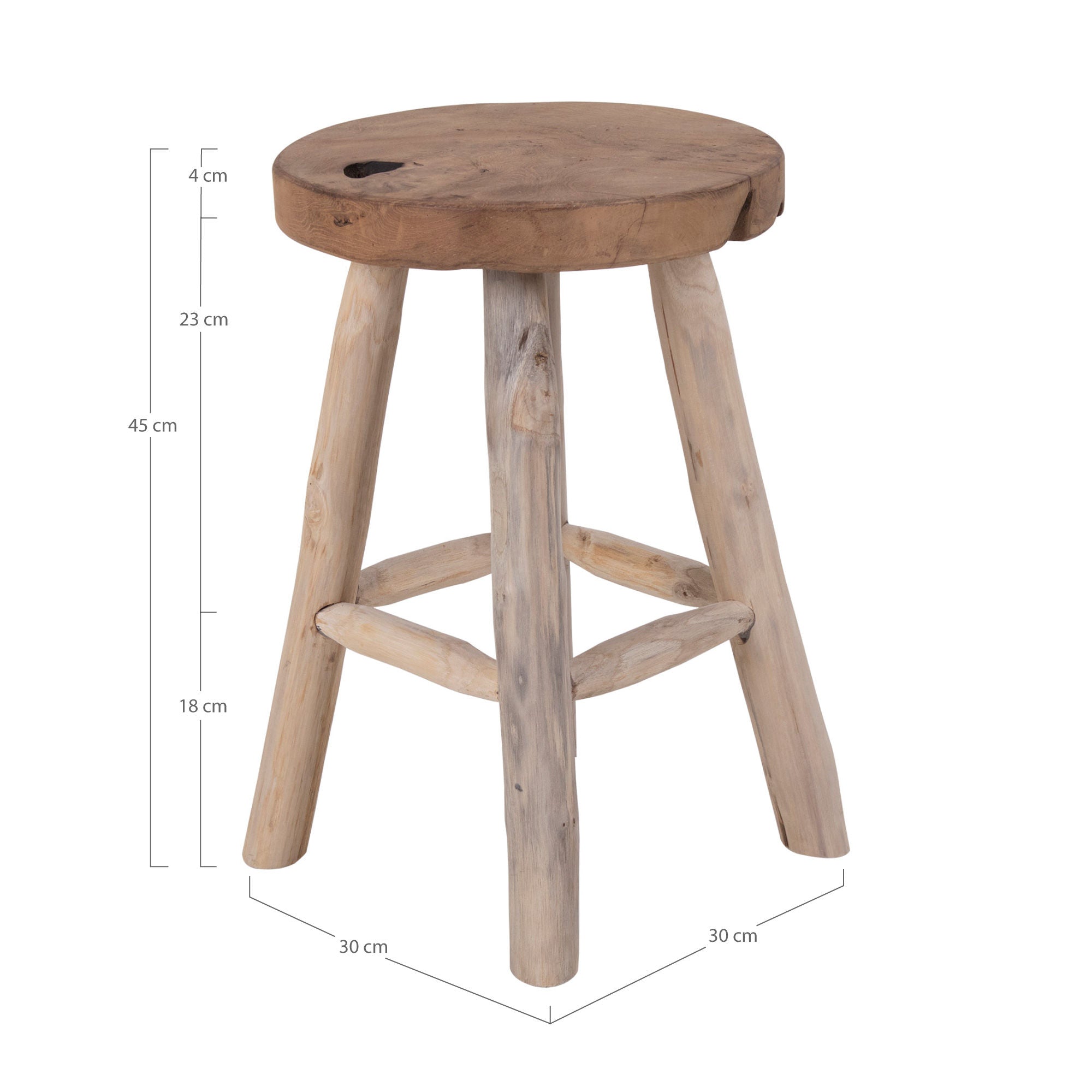 Hus Nordic Badia Teak Stool